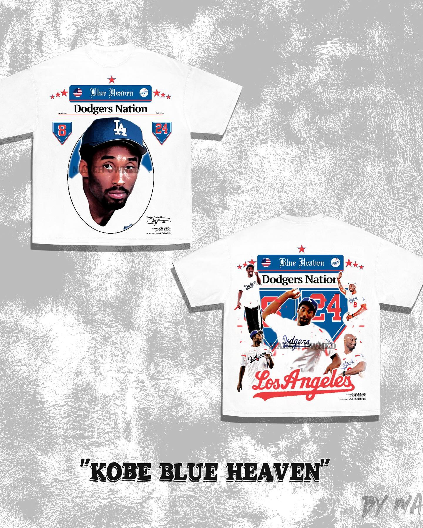 Kobe Blue Heaven Graphic Tee - Bootleg Tee - Vintage Tee - Streetstyle