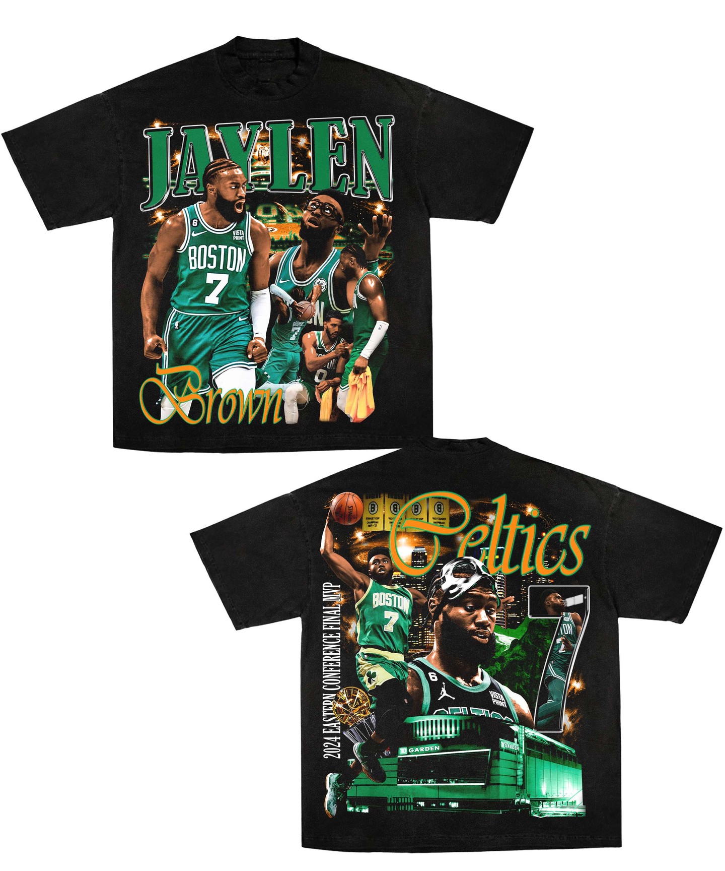 Jaylen Brown Boston Celtics Graphic Tee - Bootleg Tee - Vintage Tee - Streetstyle